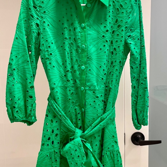 Zara Cotton Eyelet Mini-Dress - Picture 3 of 7